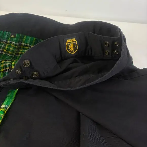 Tartan Green Plaid Pleated Hybrid Utility Kilt Sz XL - Picture 6 of 9